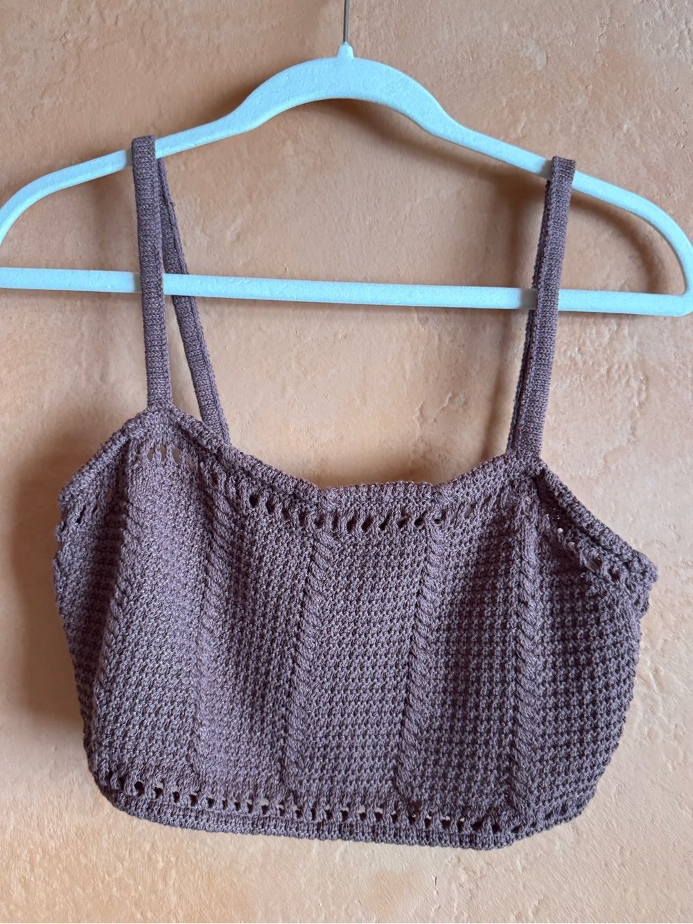 Free People Beach Crochet Knit Tank Top NWT Size Small Resort Boho